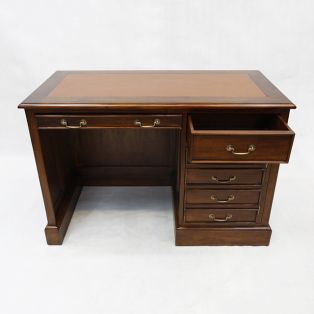 Письменный стол из массива дерева однотумбовый  BPD 120 dark brown